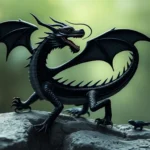 black dragon lizard symbolism and meaning