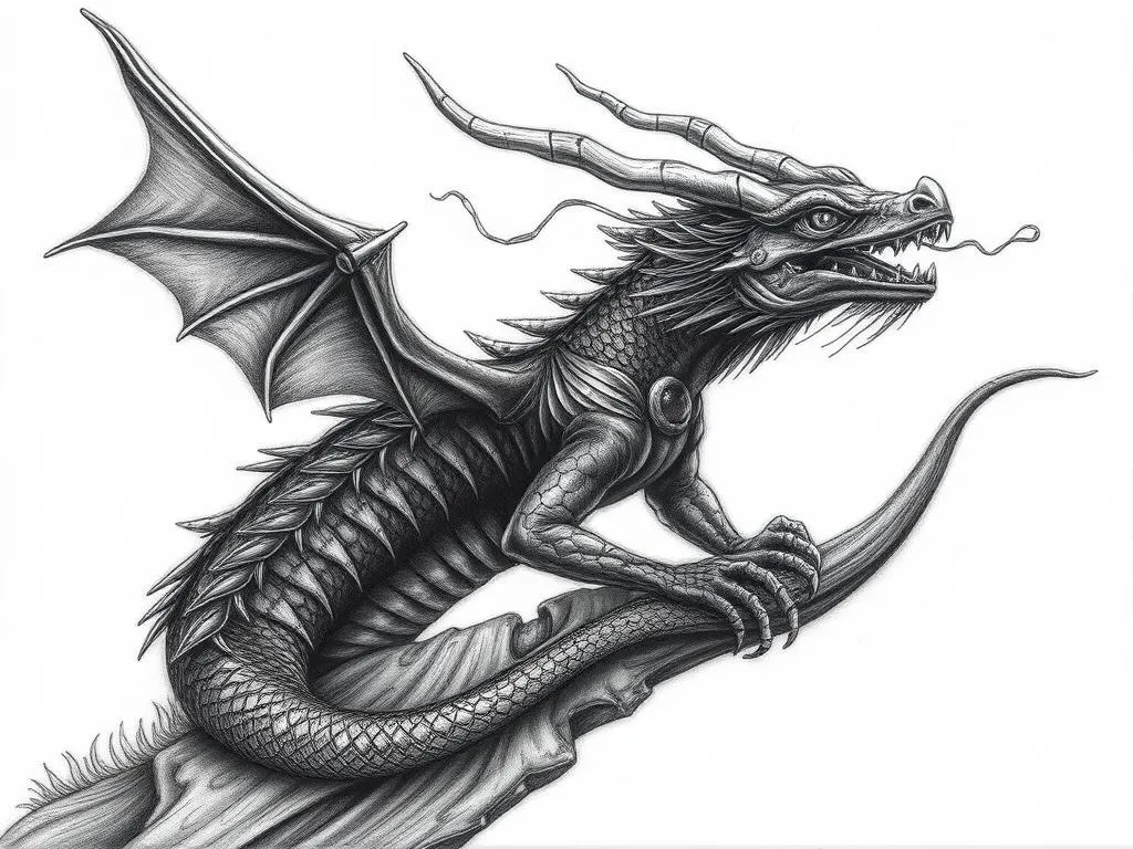 Black Dragon Lizard Symbolism and Spirit Animal