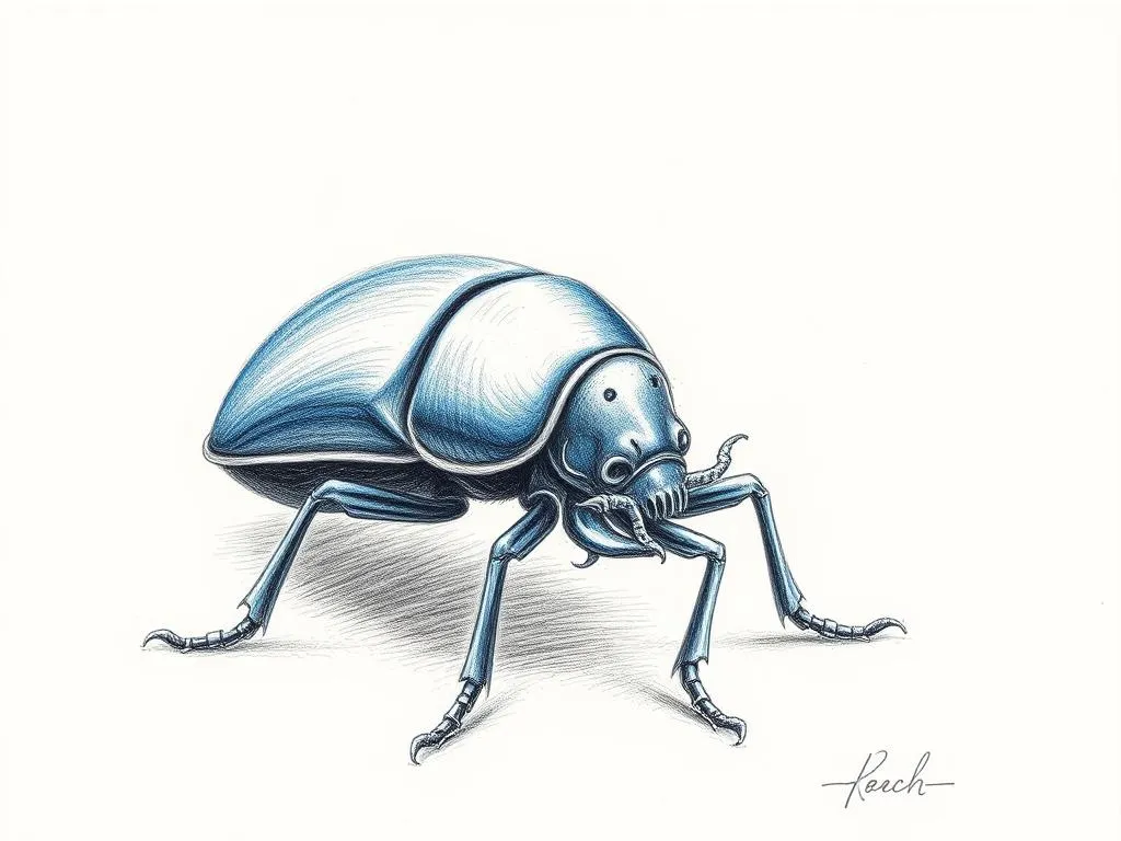 Blue Death Feigning Beetle Symbolism and Spirit Animal