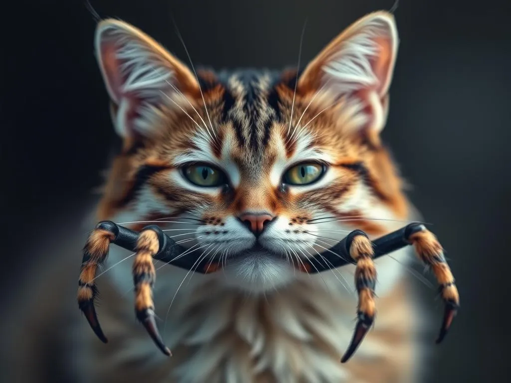 cat faced spider symbolism and meaning