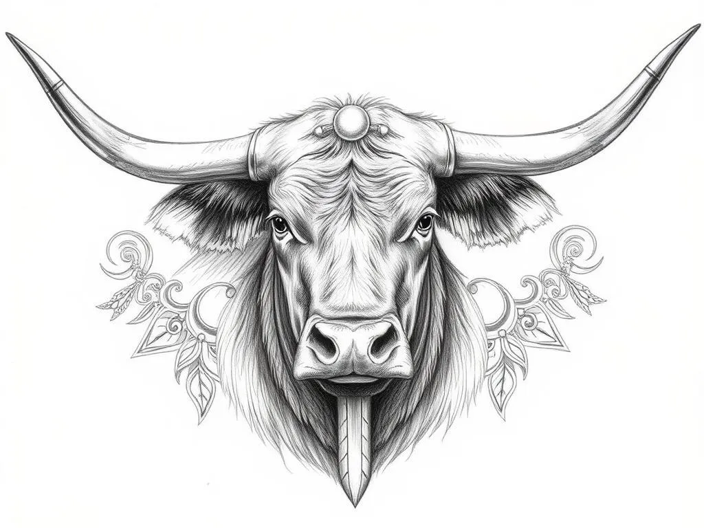 English Longhorn Cattle Symbolism and Spirit Animal