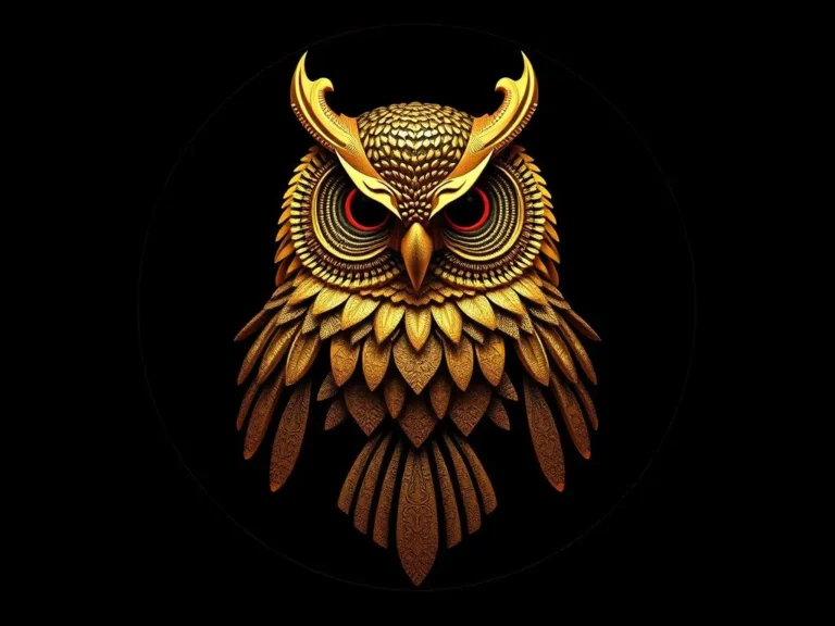 The Mystique of the Golden Masked Owl: Symbolism and Spiritual Significance