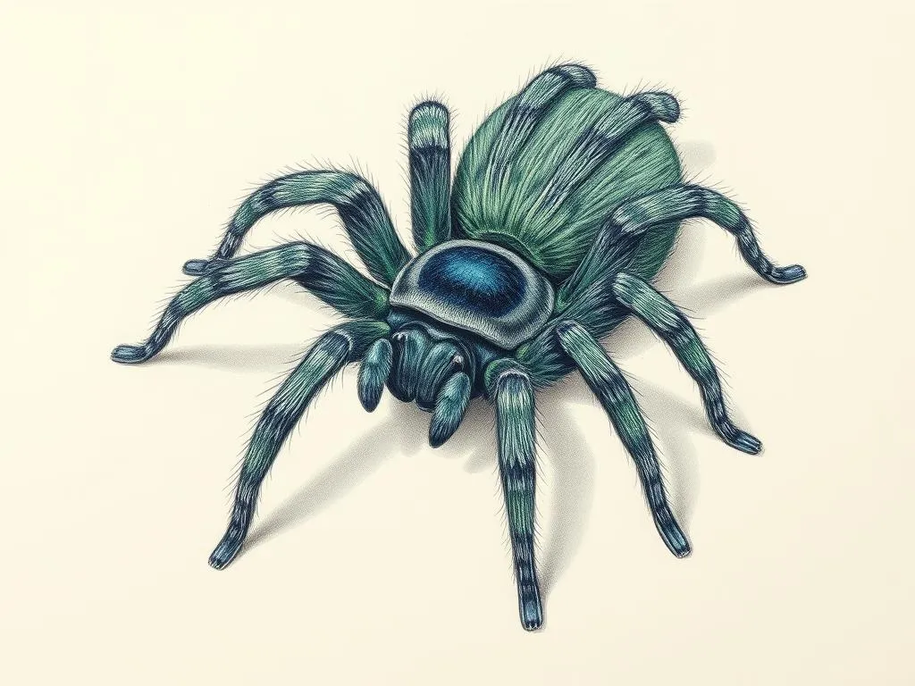 Green Bottle Blue Tarantula Symbolism and Spirit Animal