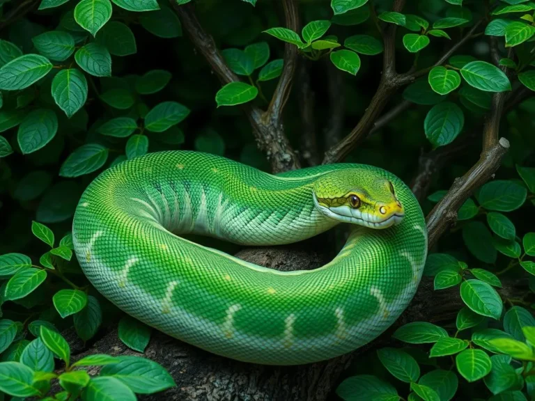 The Enigmatic Green Tree Python: A Symbol of Transformation and Balance