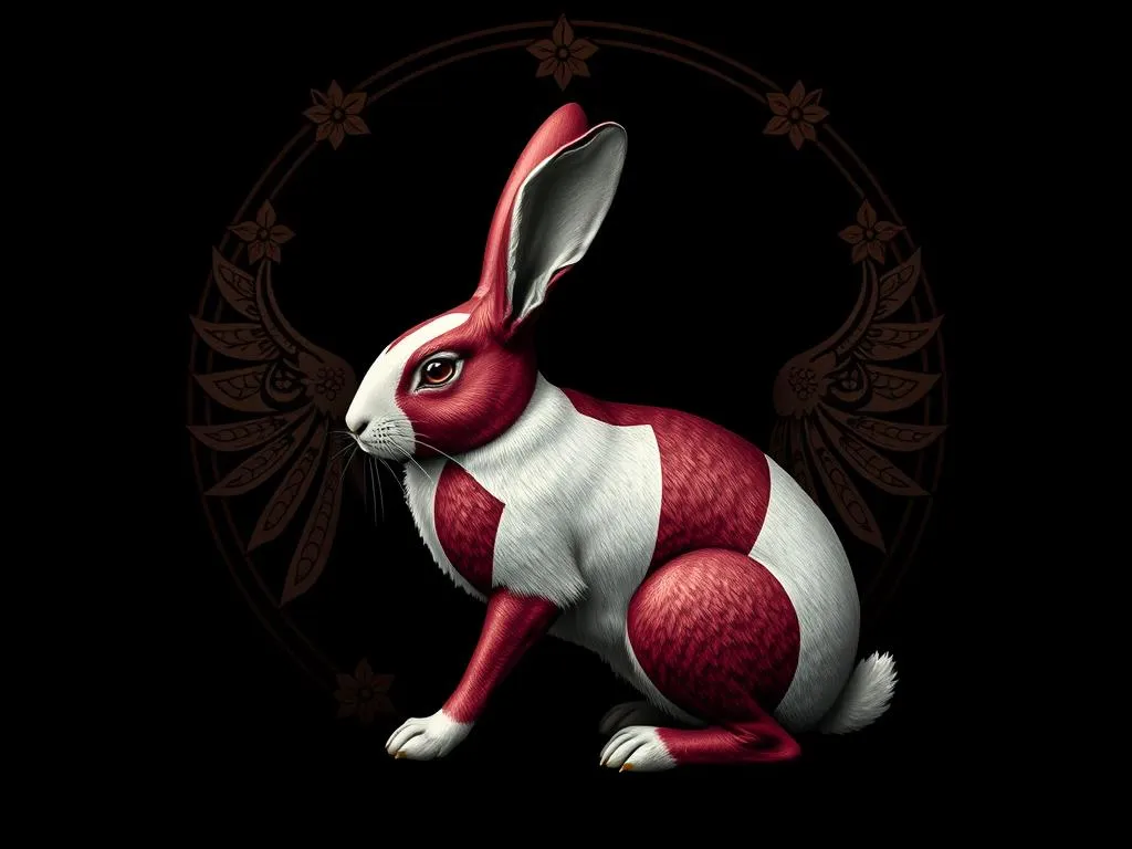 harlequin rabbit symbolism and meaning