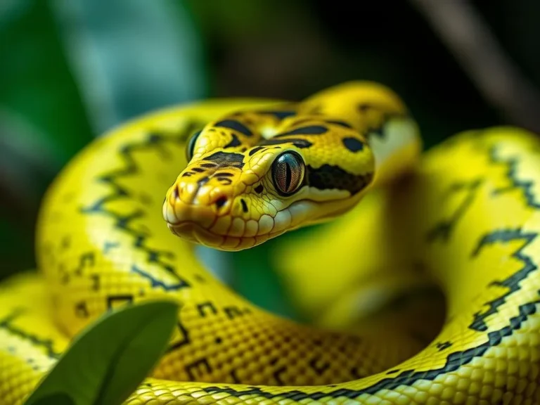 The Symbolism and Spiritual Significance of the Lemon Blast Ball Python