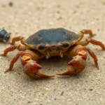 mole crab sand flea symbolism and meaning