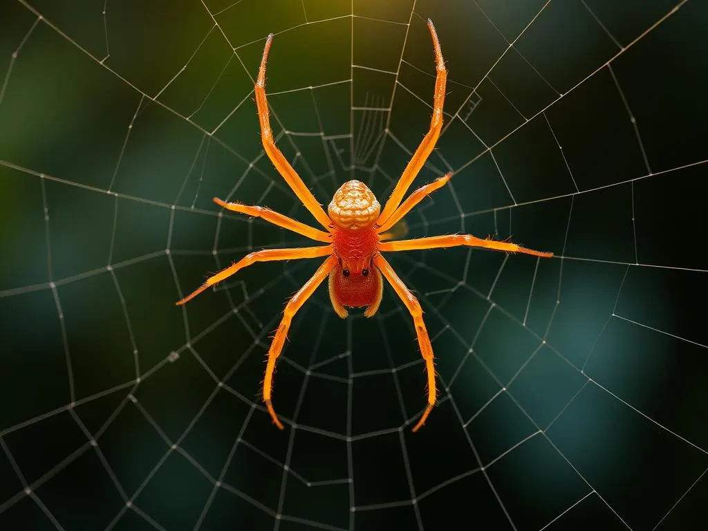 orange spider symbolism and meaning