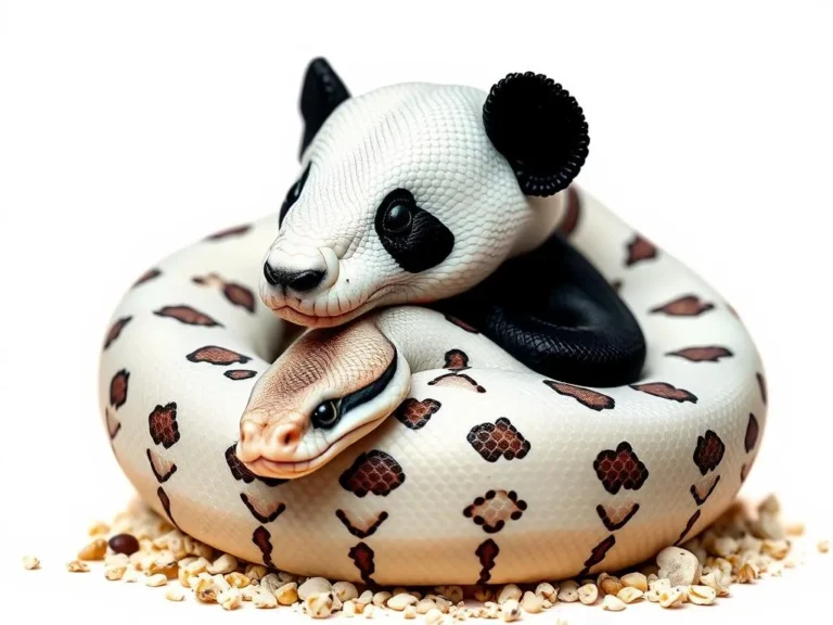 The Enigmatic Panda Pied Ball Python: Symbolism and Spiritual Significance