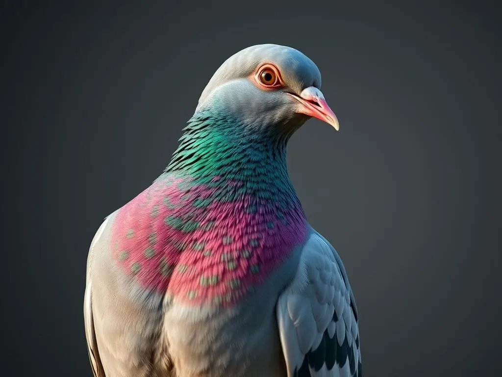 pink necked green pigeon symbolism and meaning