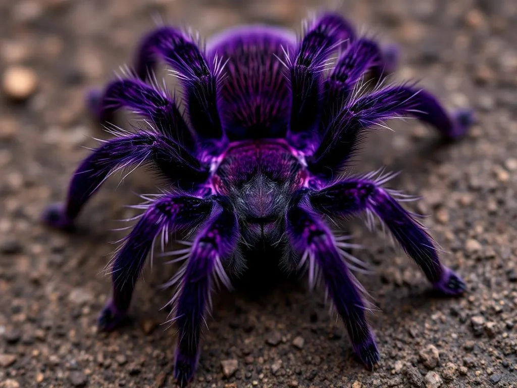 purple tarantula symbolism and meaning