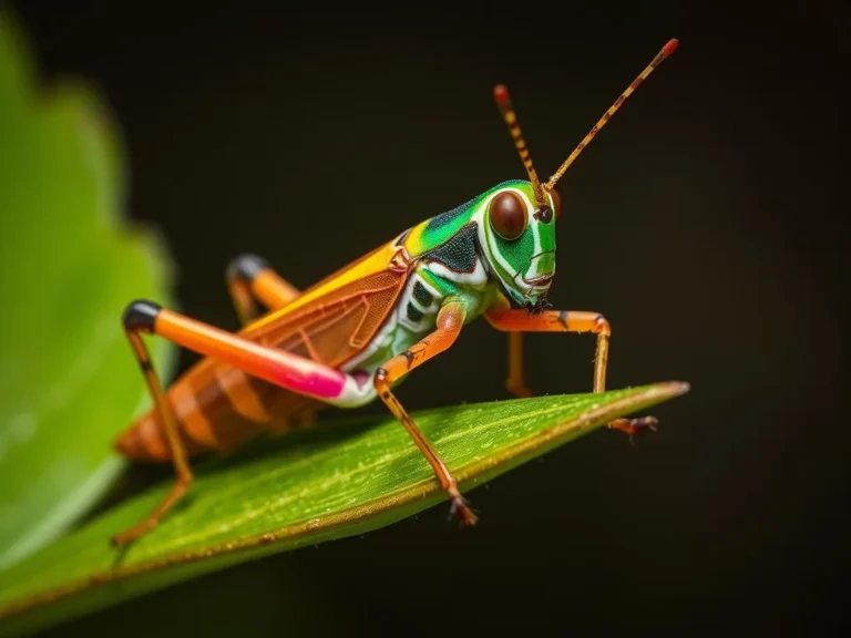 The Colorful Symbolism of the Rainbow Grasshopper (Dactylotum)