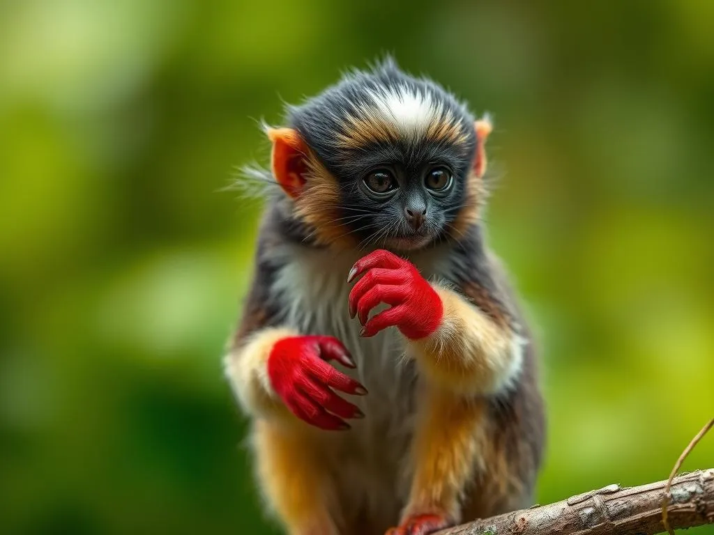 red handed tamarin symbolism and meaning