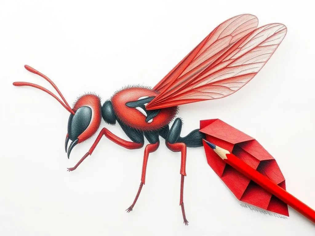 Red Paper Wasp Symbolism and Spirit Animal