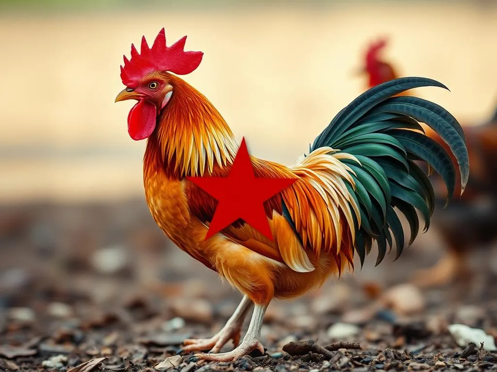 red star chicken symbolism and meaning