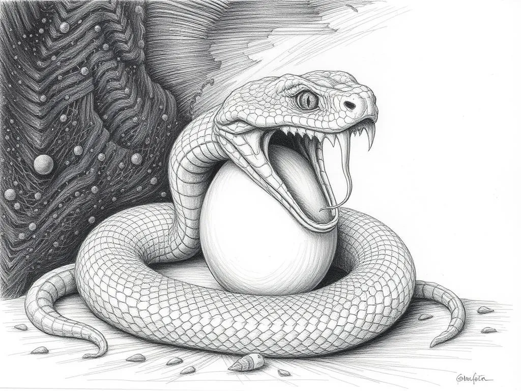 Rhombic Egg Eater Snake Symbolism and Spirit Animal