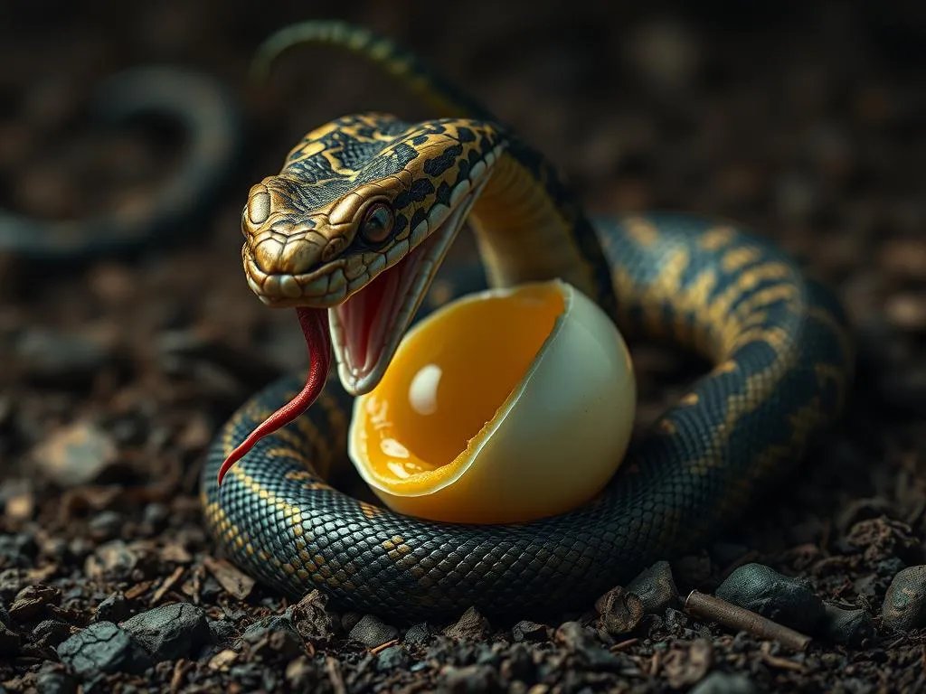 rhombic egg eater snake symbolism and meaning