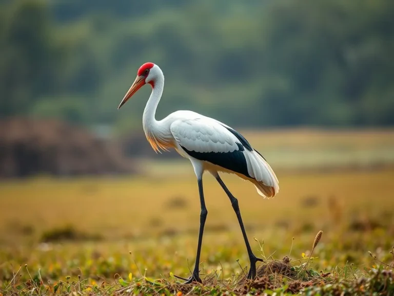 The Sacred Sarus Crane: A Symbol of Grace and Resilience