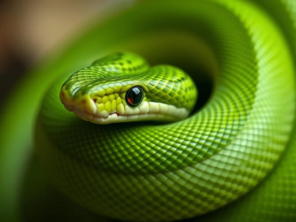 smooth green snake symbolism and meaning