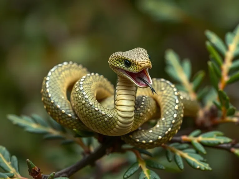 Unraveling the Symbolism of the Spiny Bush Viper: A Deep Dive into Its Mystique