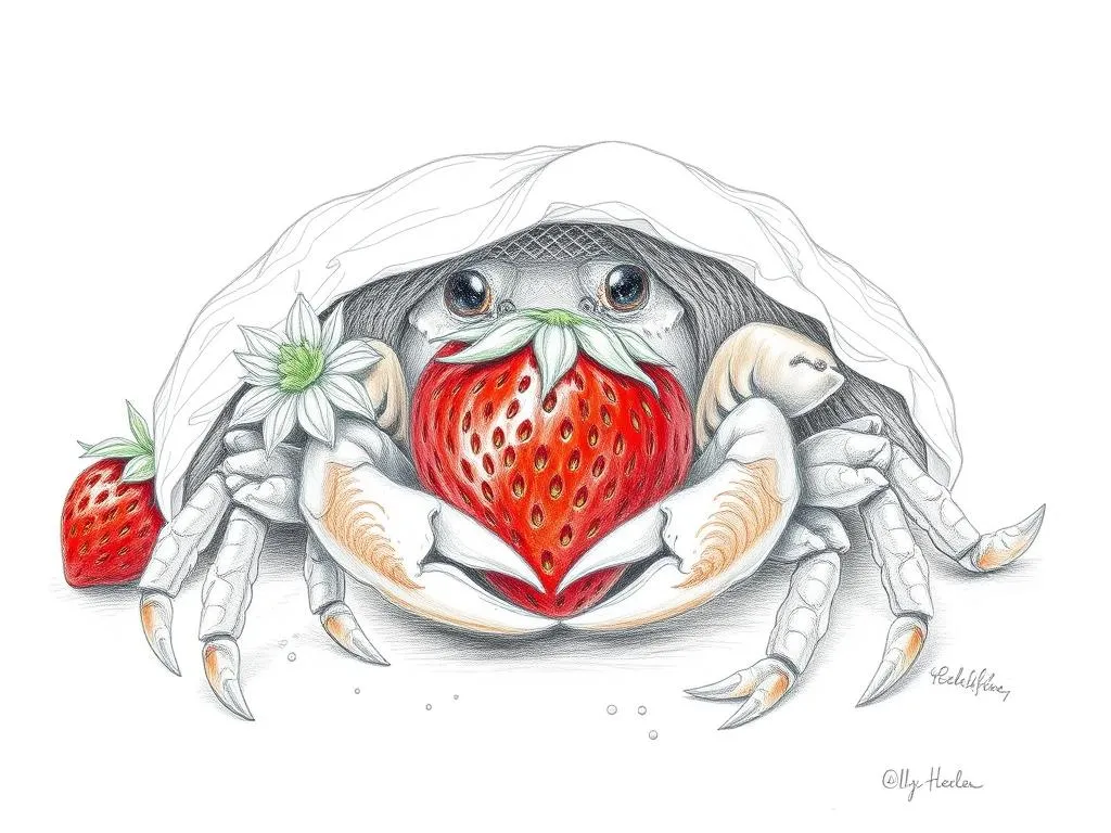 Strawberry Hermit Crab Symbolism and Spirit Animal