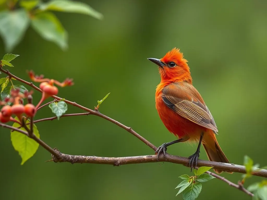 summer tanager symbolism and meaning