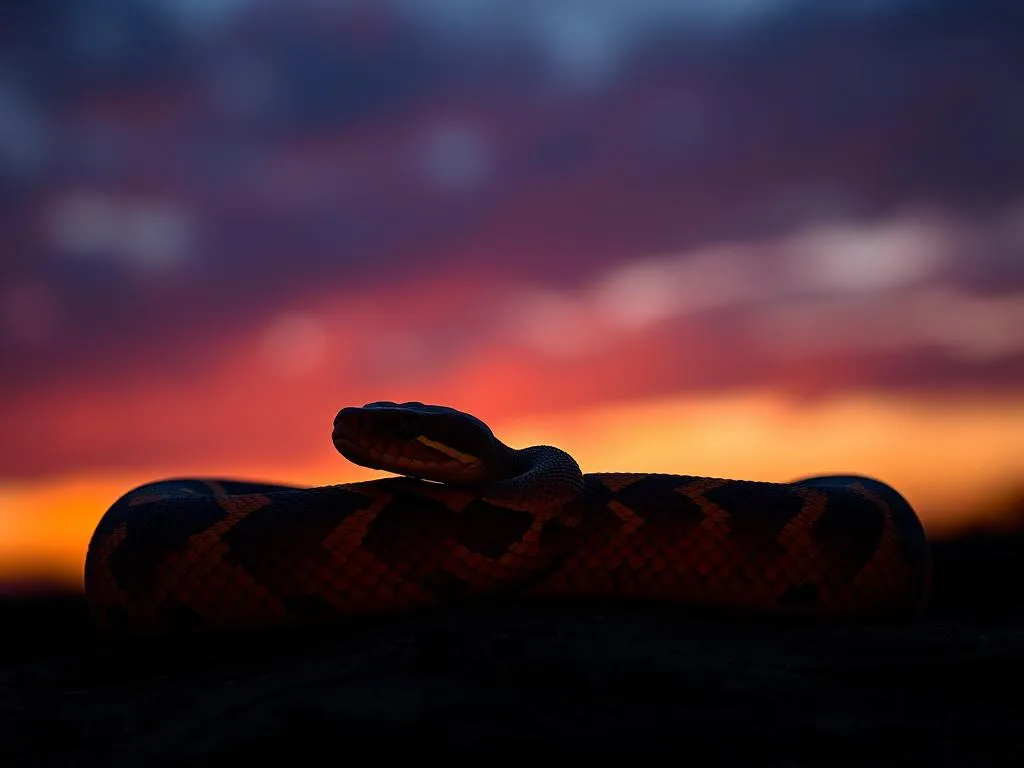 sunset ball python symbolism and meaning