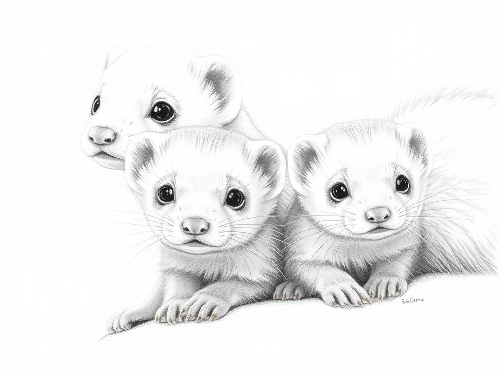 White Ferret Albino Ferrets Symbolism and Spirit Animal