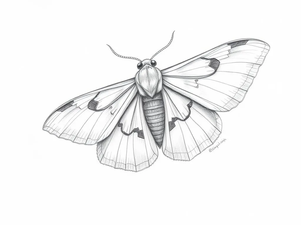 White Shouldered House Moth Symbolism and Spirit Animal